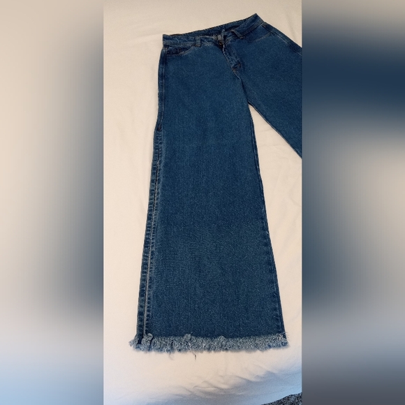 Evolet open flare denim jeans size 10 (small) - Picture 3 of 7